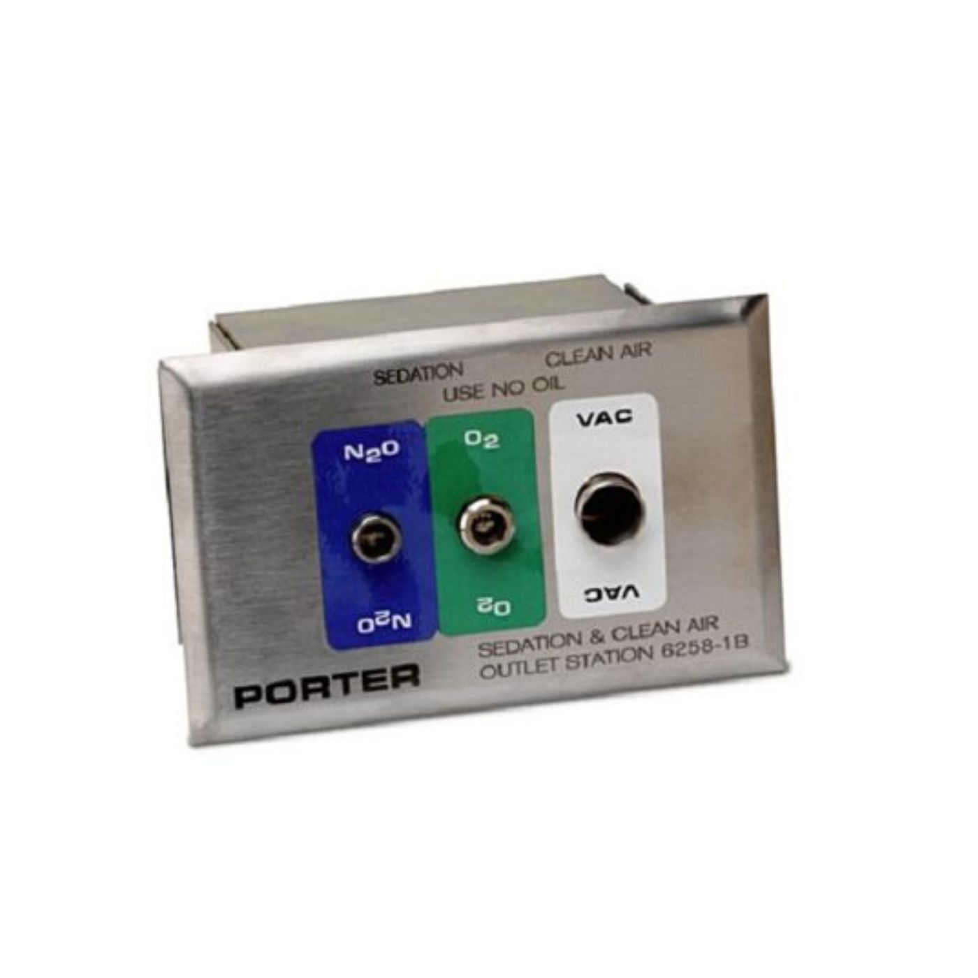 PORTER 6258-1B TRIPLEX OUTLET CABINET OUTLET STATION Porter 6258-1B Triplex Outlet Cabinet Outlet Station