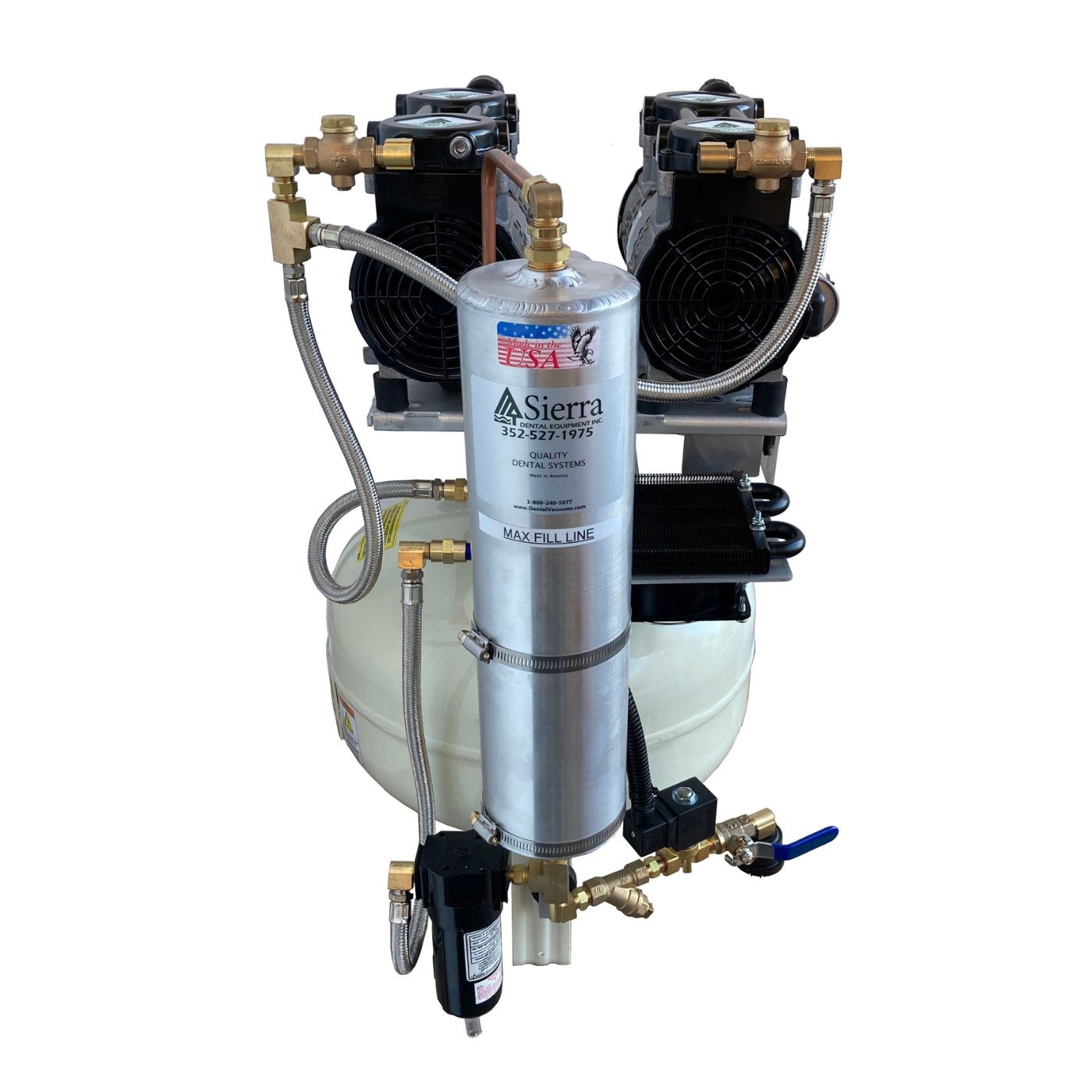 Sierra Dental EGL-T-6 Quiet Dental Oil-Less Air Compressor -1